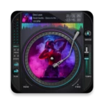 virtual dj mixer player android application logo